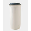 Global Views Aiden Etched Blue Rimed Vase and Planter