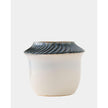Global Views Aiden Etched Blue Rimed Vase