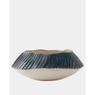 Global Views Aiden Etched Blue Rimed Planter