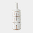 Global Views Labirinto Golden Stripe White Vase