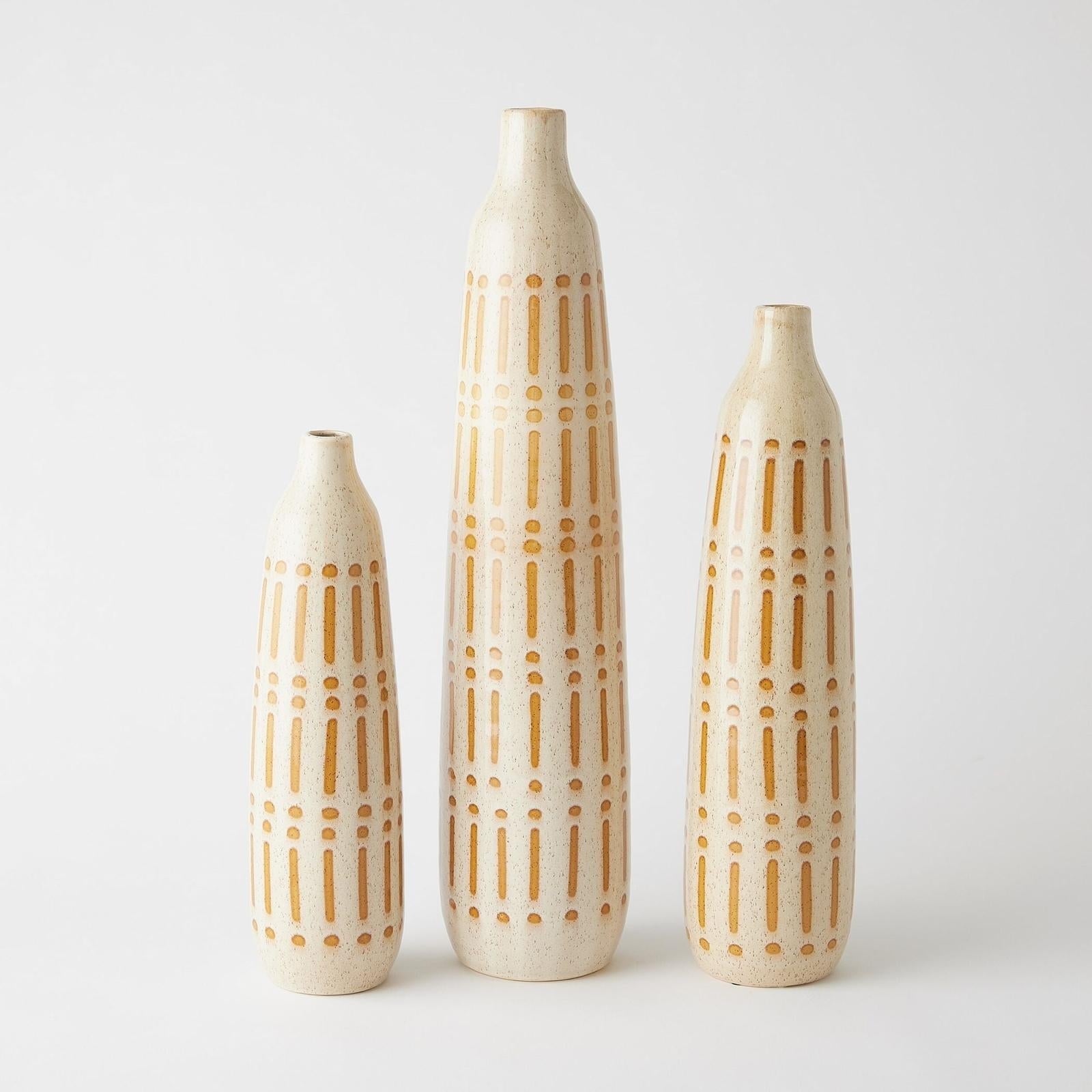 Global Views Dots and Dashes Vase