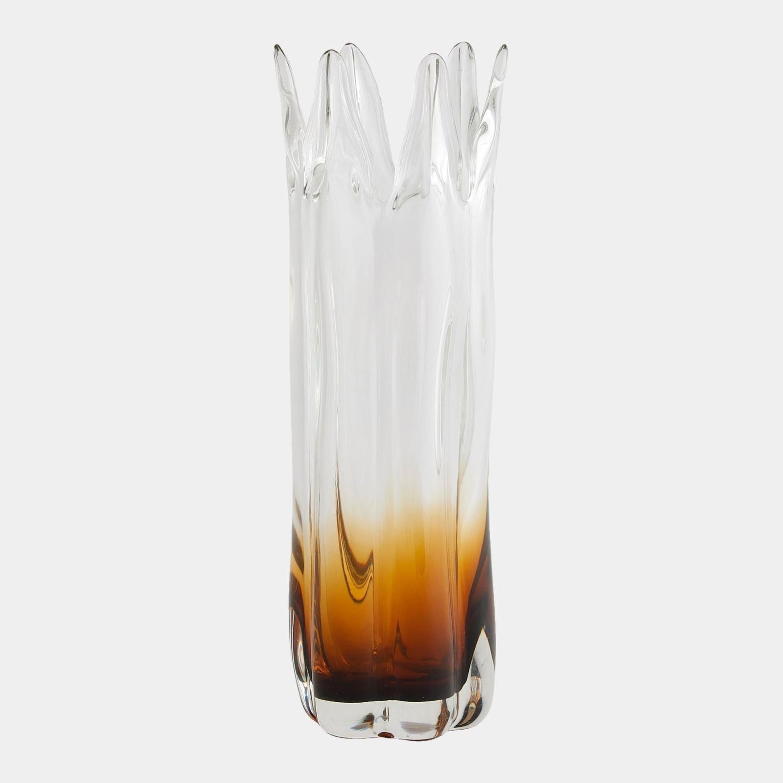 Global Views Rebound Six Point Glass Vase