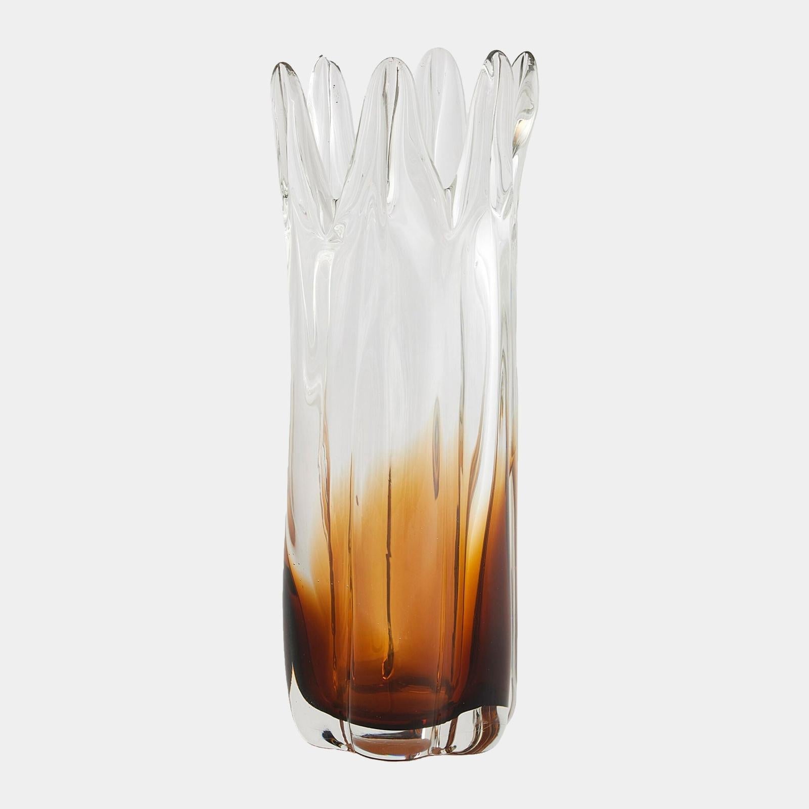 Global Views Rebound Six Point Glass Vase