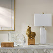 Global Views Claus Brushed Brass Stud Mirror