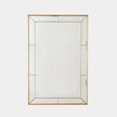 Global Views Claus Brushed Brass Stud Mirror