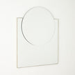 Global Views Mila Square/Circle Mirror Brushed Brass