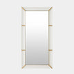 Global Views Asher Mirror Acrylic/Brushed Brass