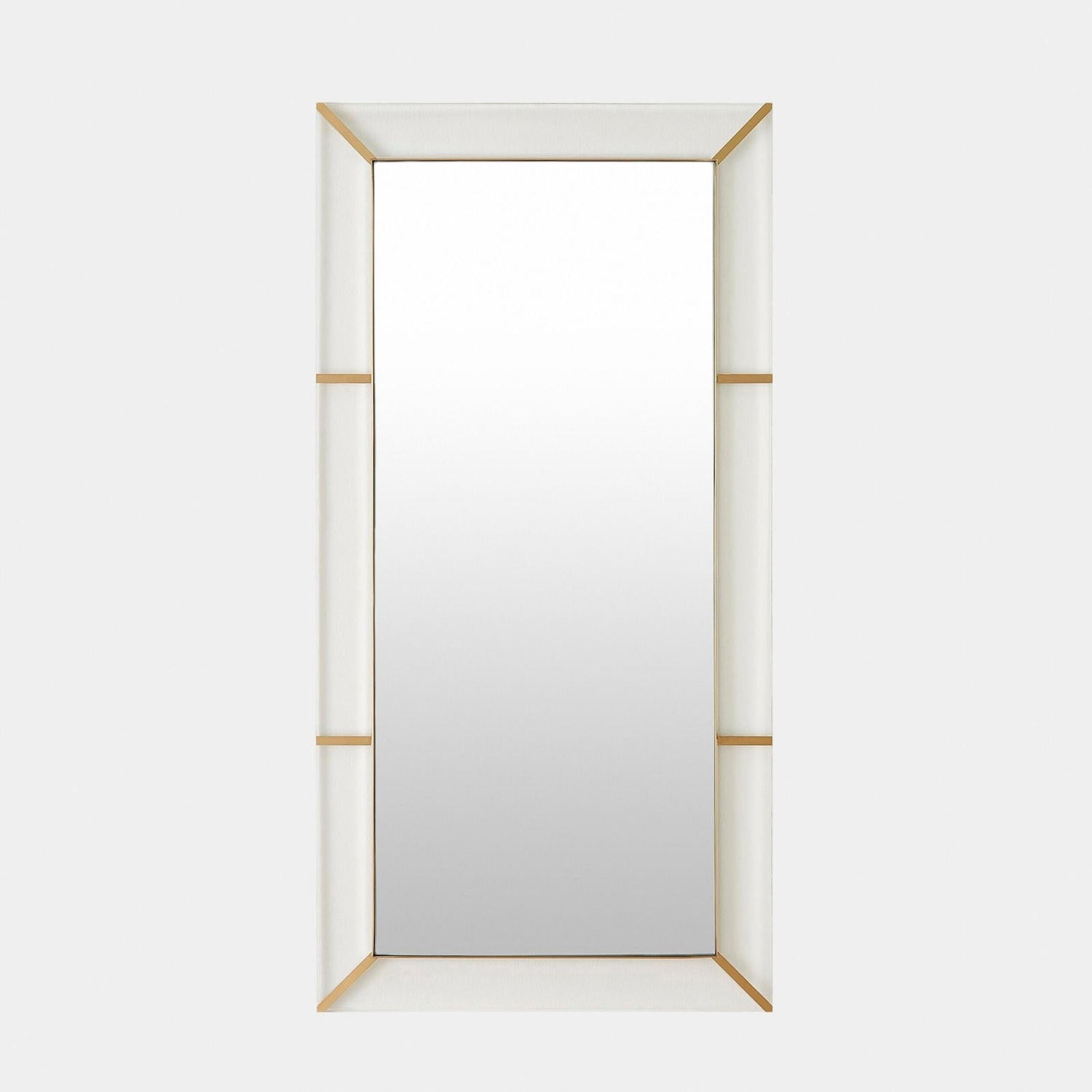 Global Views Asher Mirror Acrylic/Brushed Brass