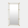 Global Views Asher Mirror Acrylic/Brushed Brass