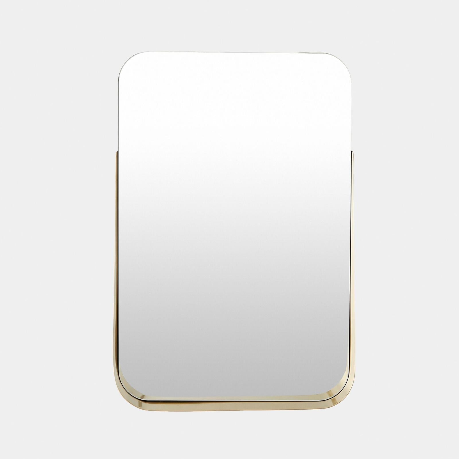 Global Views Tucker Shelf Mirror Brass
