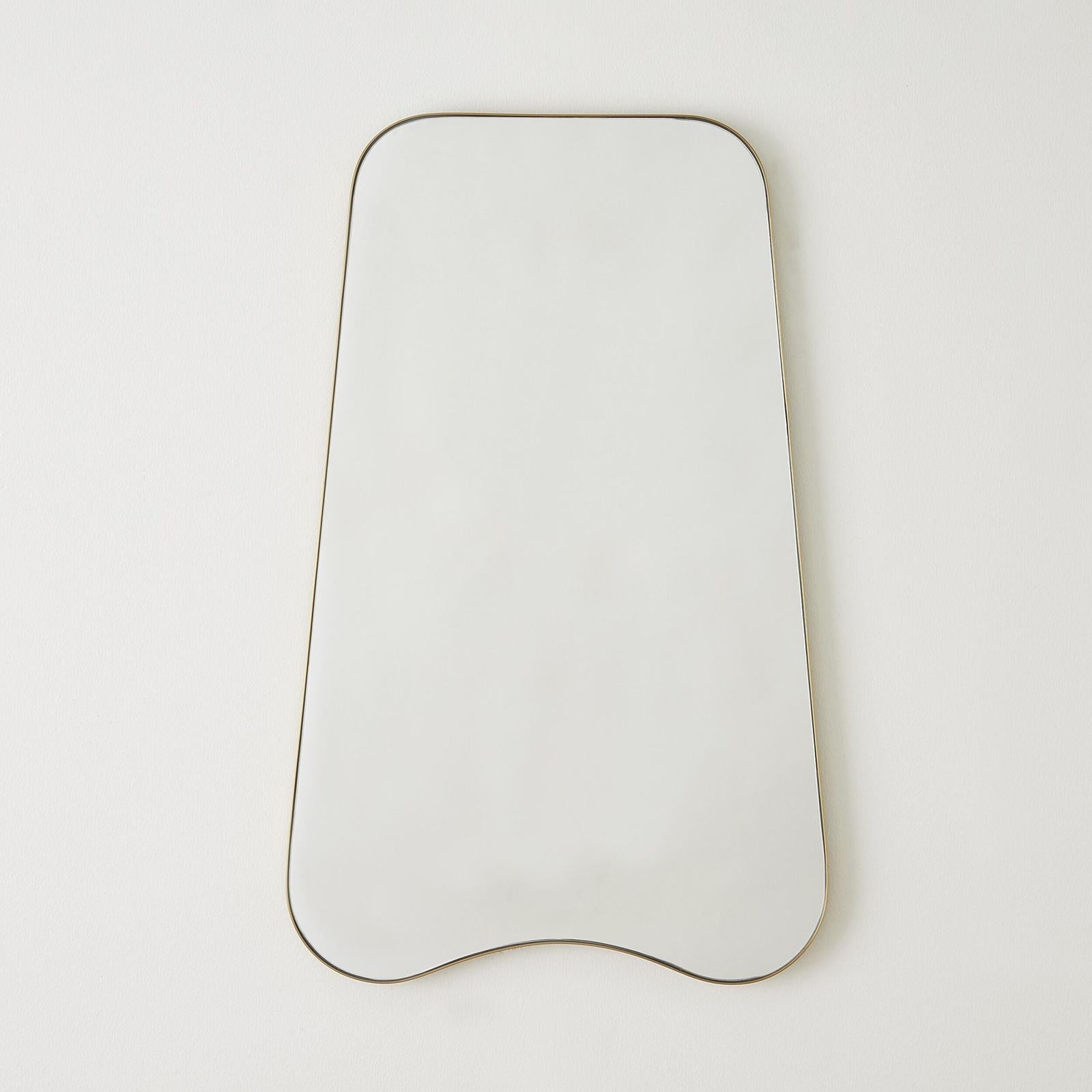 Global Views Mariko Organic Brass Framed Mirror
