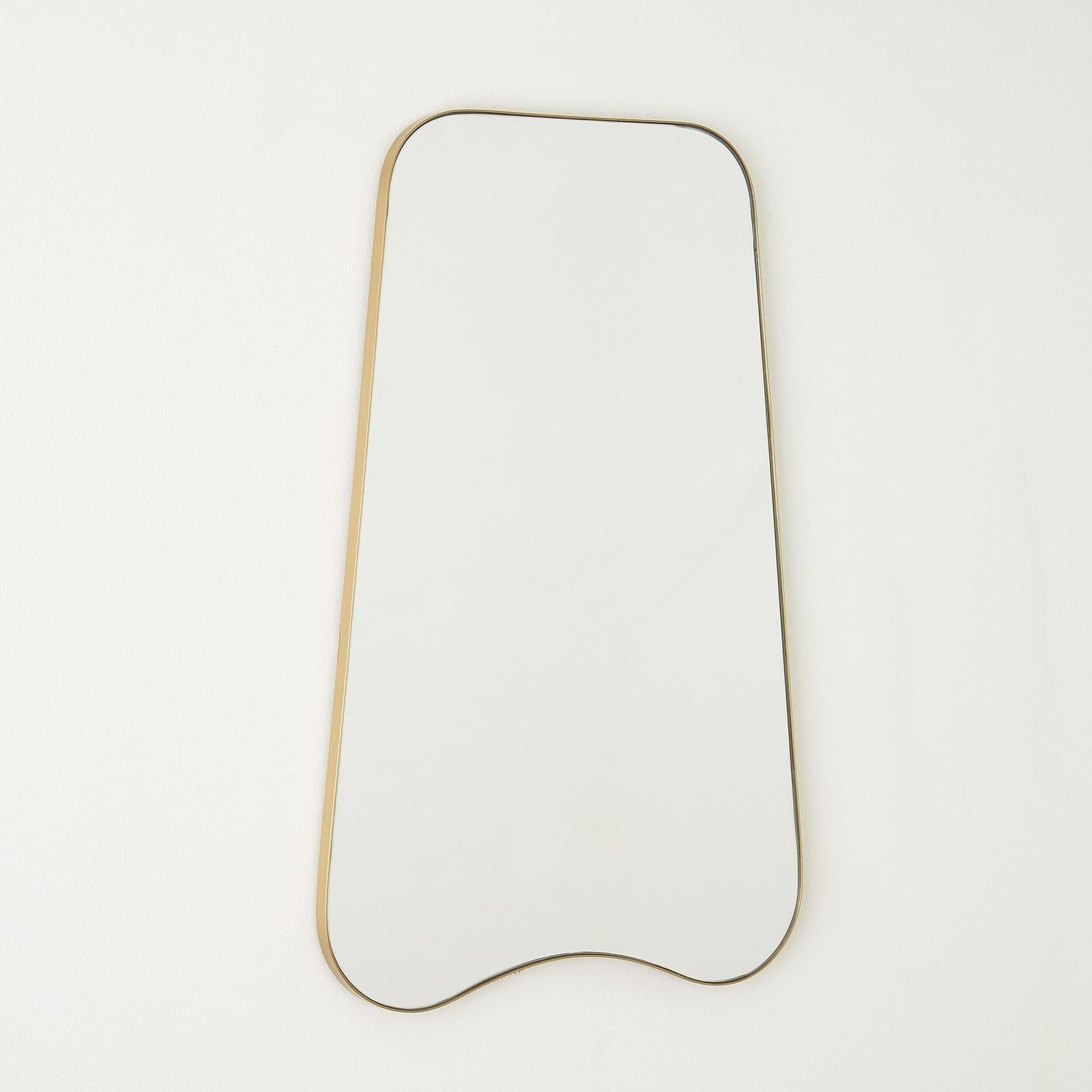 Global Views Mariko Organic Brass Framed Mirror