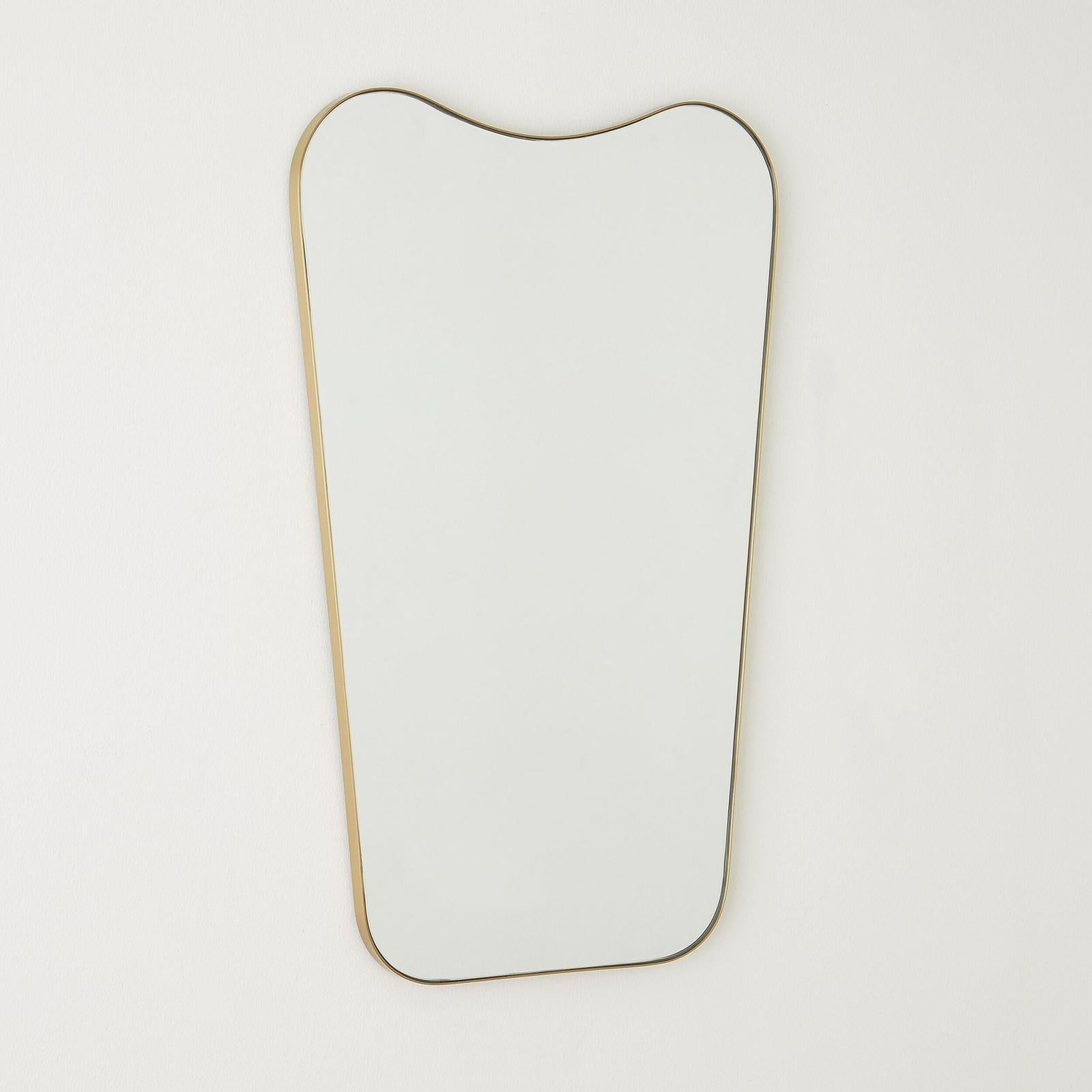 Global Views Mariko Organic Brass Framed Mirror