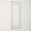 Global Views Block Framed Mirror Brass