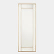 Global Views Block Framed Mirror Brass