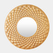 Global Views Gold Fish Scale Wall Mirror