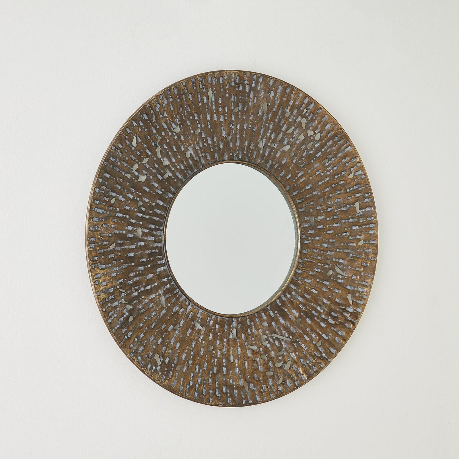 Global Views Ciliary Antique Copper Mirror