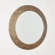 Global Views Cliffside Antique Copper Round Mirror