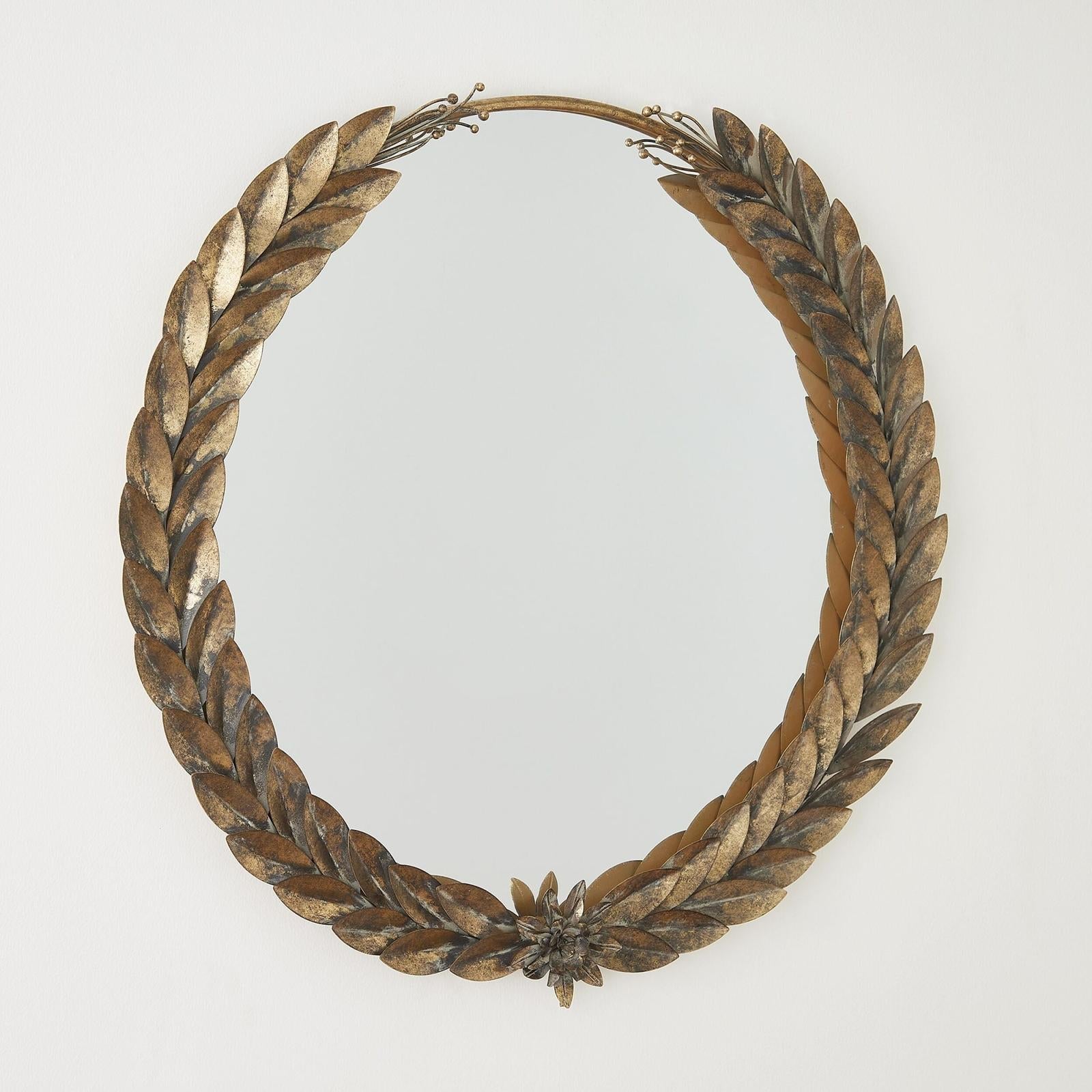 Global Views Greek Laurel Mirror