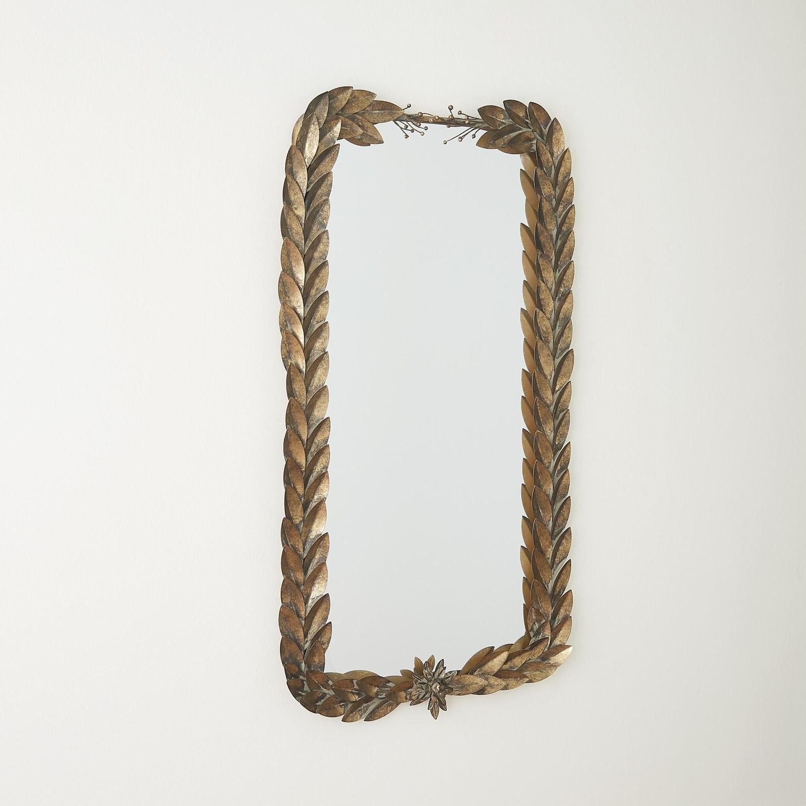 Global Views Greek Laurel Mirror