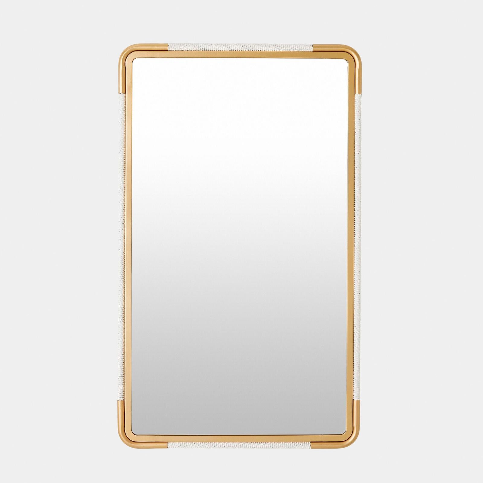 Global Views Seagrass Rope Wall Mirror