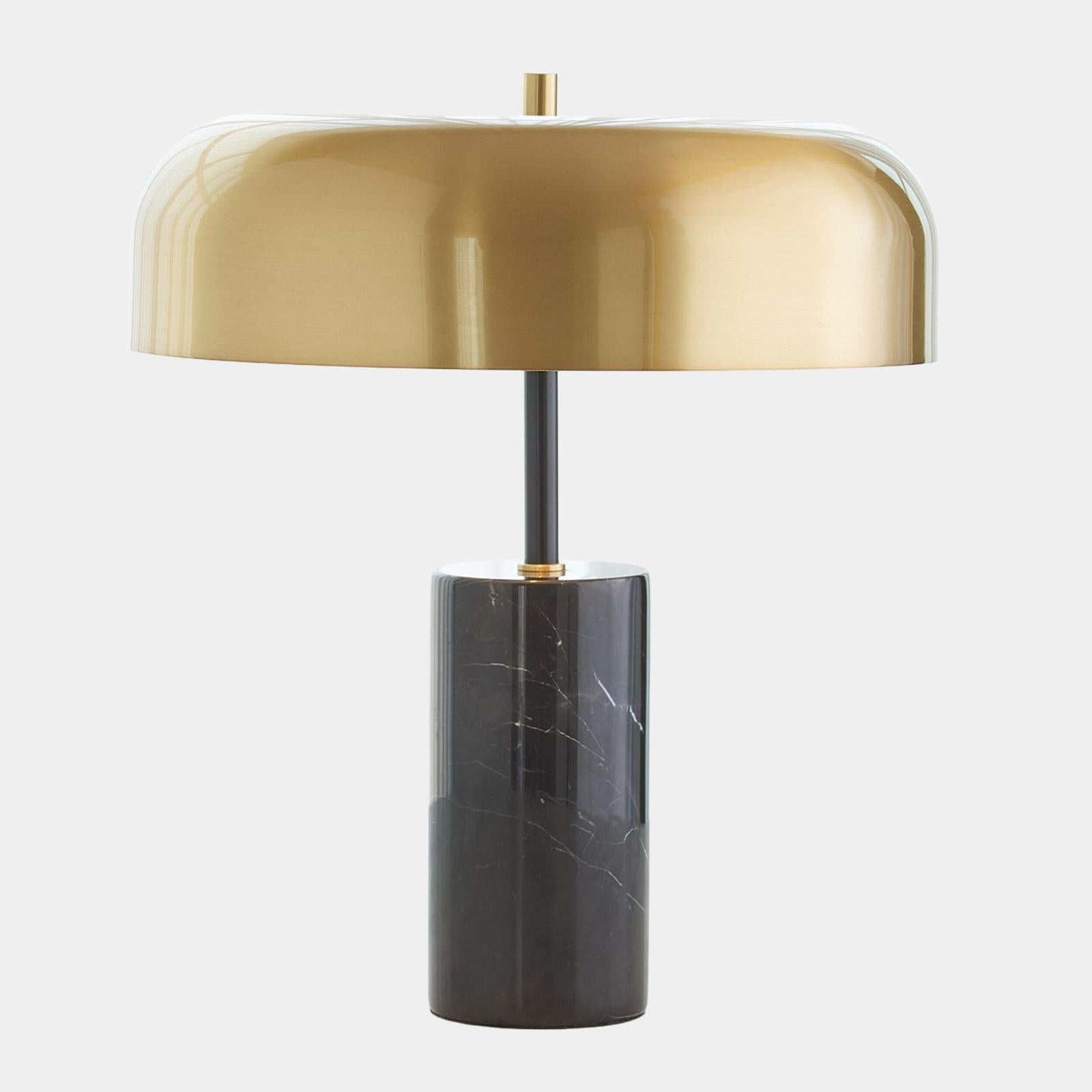 Global Views Carly Black Dome Table Lamp
