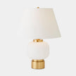 Global Views Global White Brass Table Lamp