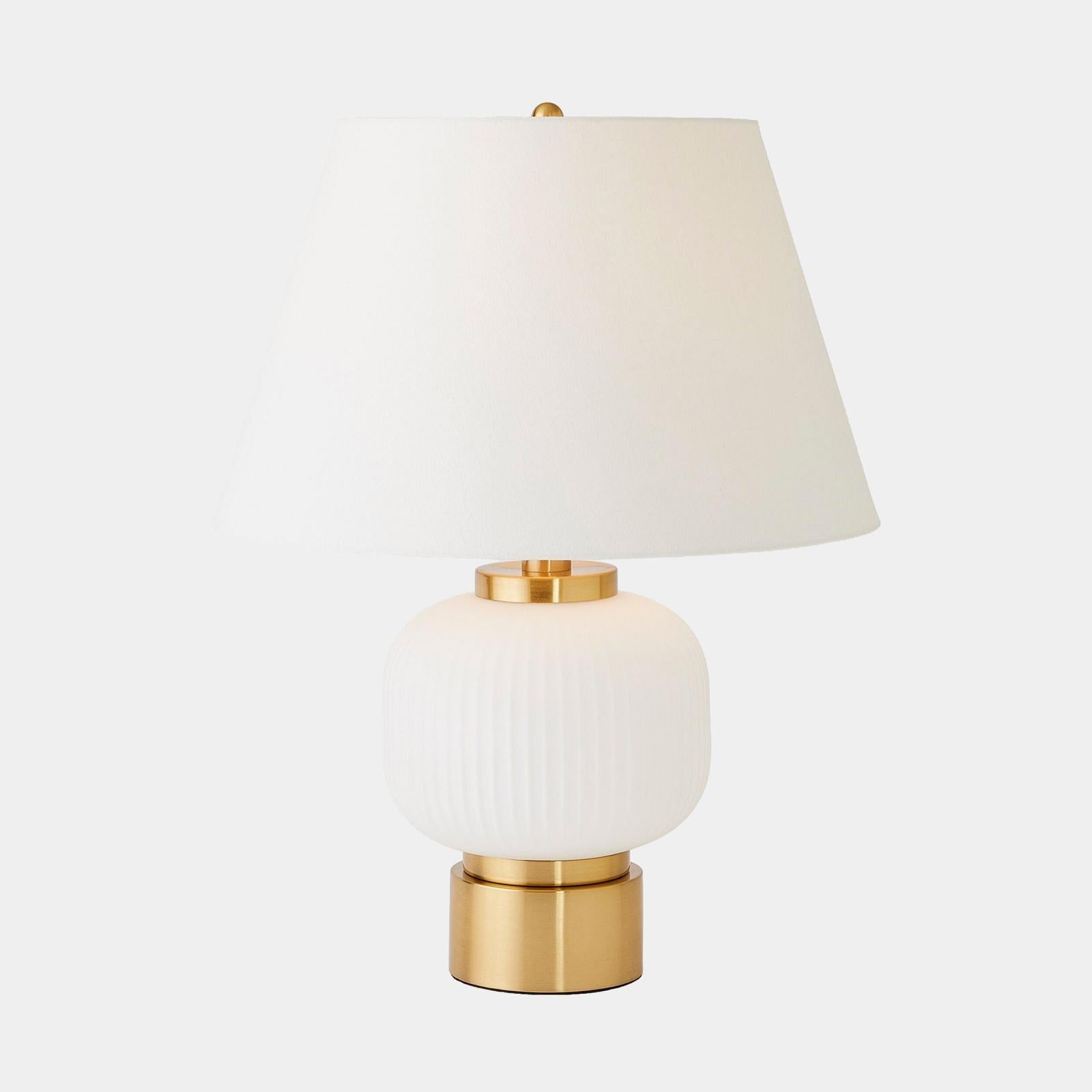 Global Views Global White Brass Table Lamp