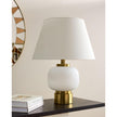 Global Views Global White Brass Table Lamp