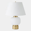 Global Views Global White Brass Table Lamp