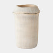 Global Views Frollo Ribbed Cement Vase