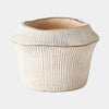 Global Views Frollo Ribbed Cement Pot