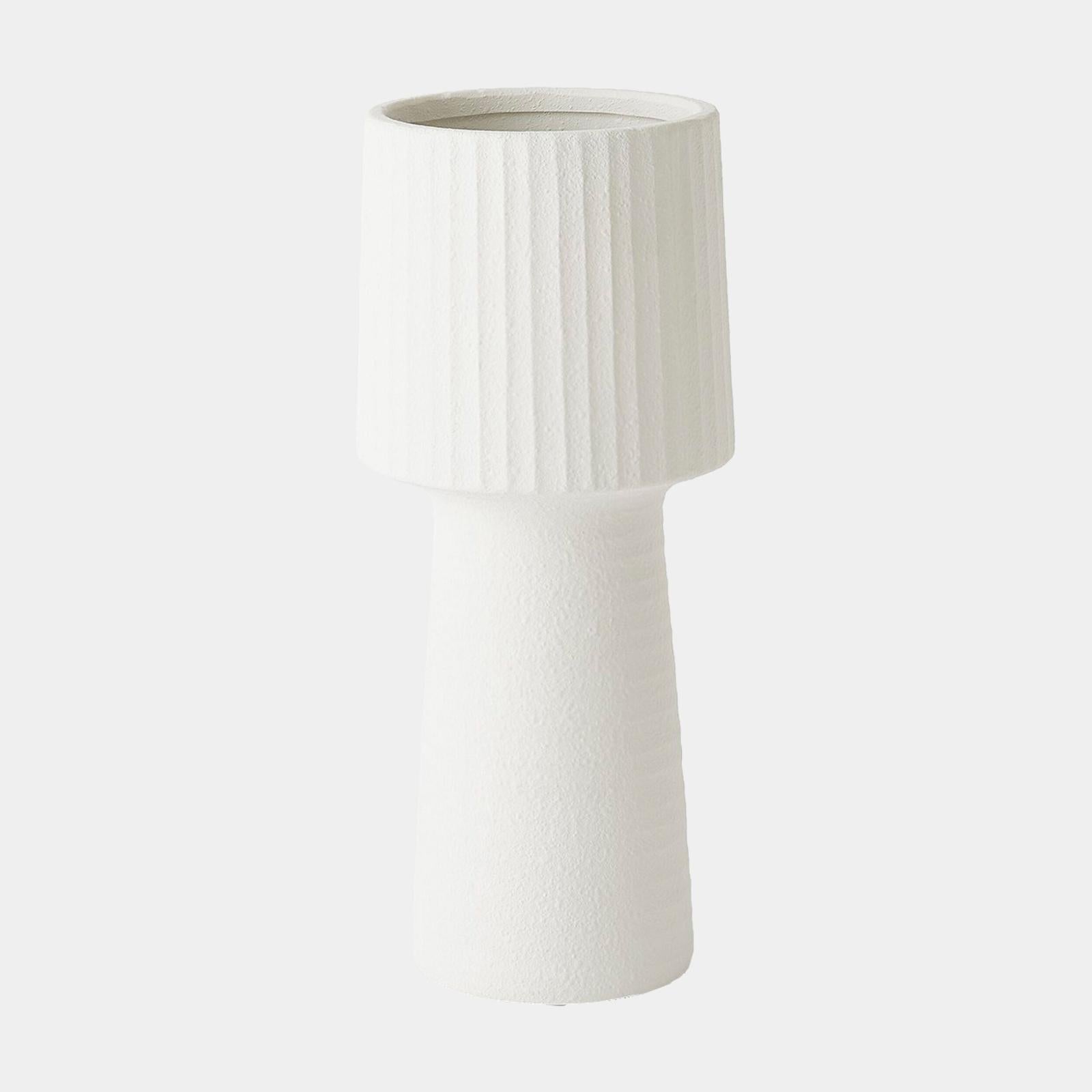 Global Views Torcia Tall Ribbed Top Vase