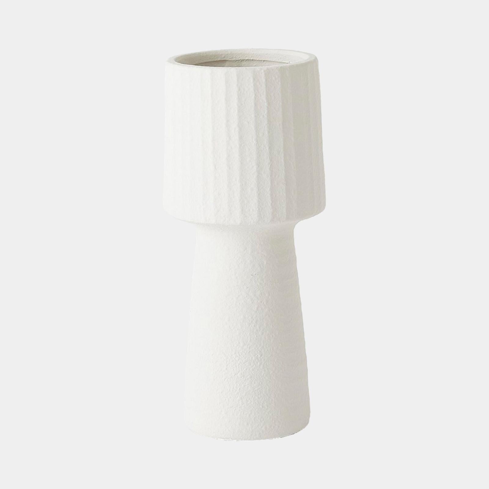 Global Views Torcia Tall Ribbed Top Vase