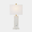 Global Views Stalwart Crystal Table Lamp White