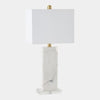 Global Views Stalwart Crystal Table Lamp White