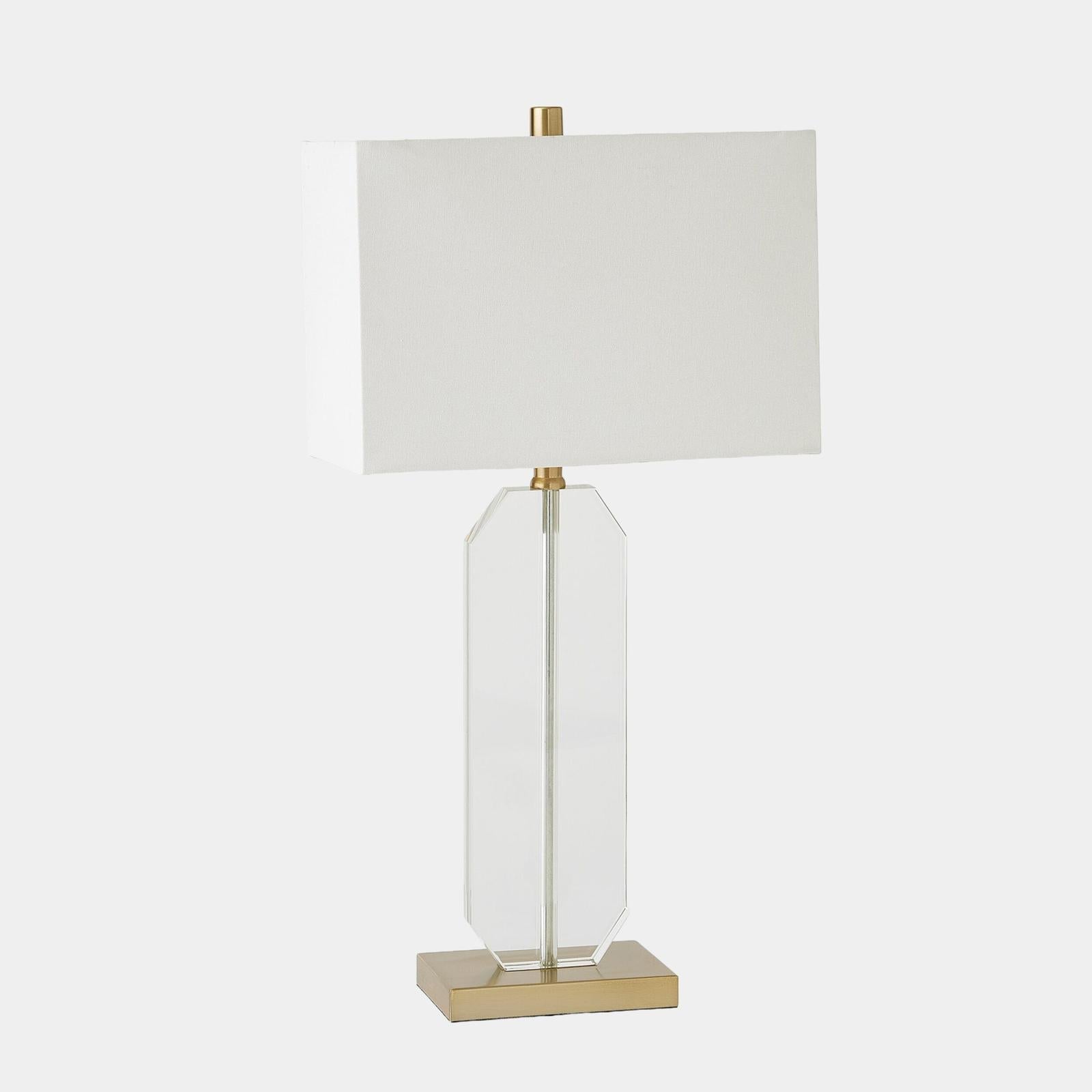 Global Views Emma Crystal Table Lamp Gold