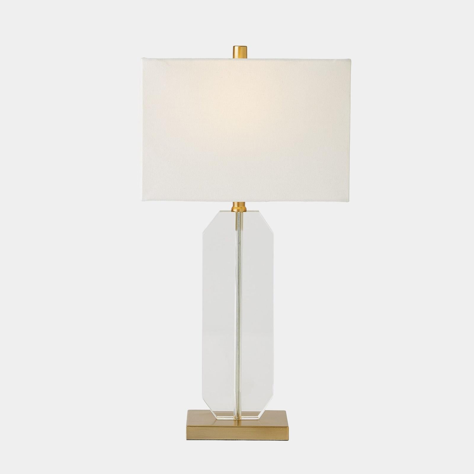 Global Views Emma Crystal Table Lamp Gold