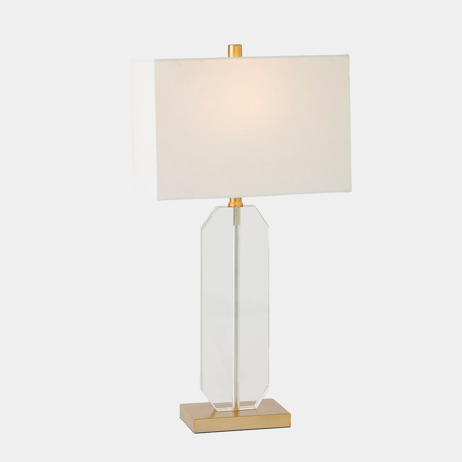Global Views Emma Crystal Table Lamp Gold