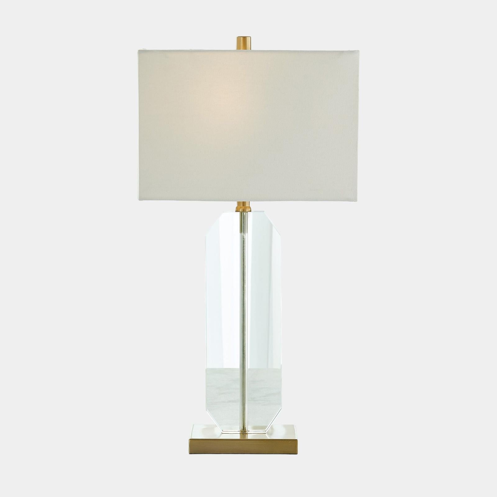Global Views Emma Crystal Table Lamp Gold