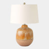 Global Views Magnus Earth Brown Glazed Table Lamp
