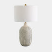 Global Views Labyrinth Black Table Lamp