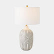 Global Views Labyrinth Black Table Lamp