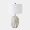 Global Views Labyrinth Black Table Lamp