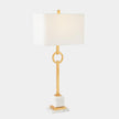 Global Views Top Ring Gold Leaf Table Lamp