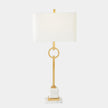 Global Views Top Ring Gold Leaf Table Lamp