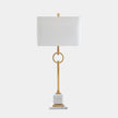 Global Views Top Ring Gold Leaf Table Lamp