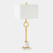 Global Views Top Ring Gold Leaf Table Lamp