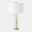 Global Views Randall Silver Mercury Glass Table Lamp