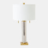 Global Views Randall Silver Mercury Glass Table Lamp